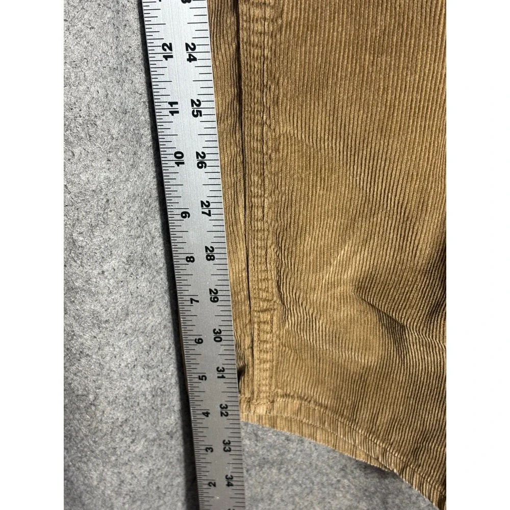 Banana Republic Mens Pima Cotton Corduroy Pants Tan Brown 32x32 Straight Leg